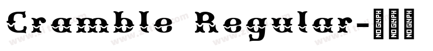 Cramble Regular字体转换